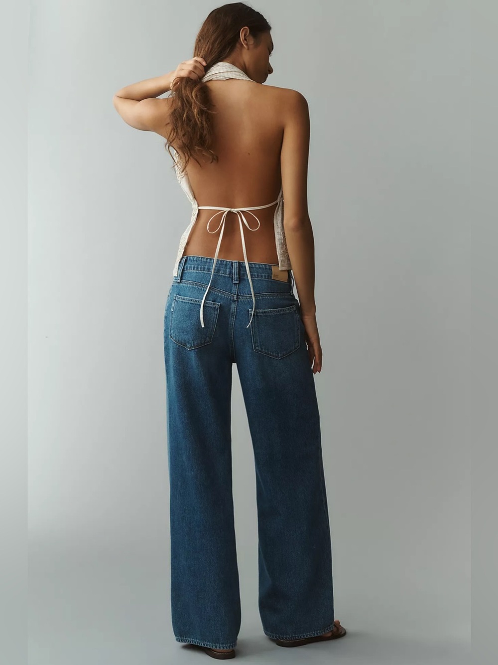 PAIGE Zoey 31 Tie High-Rise Wide-Leg Jeans size 26 - Picture 5 of 11